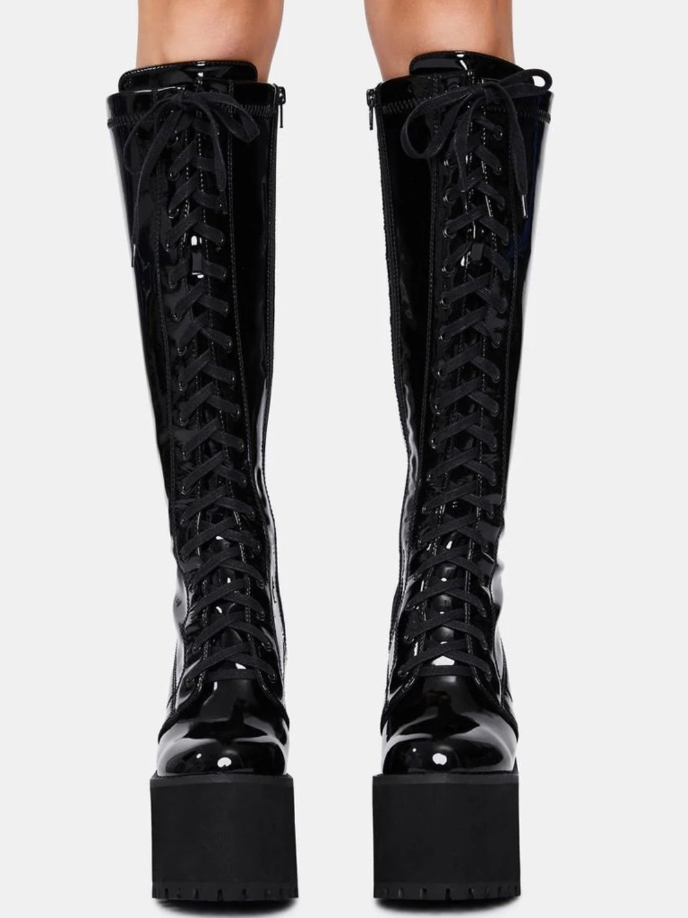 Dolls Kill Widow Self Annihilation Platform Boots